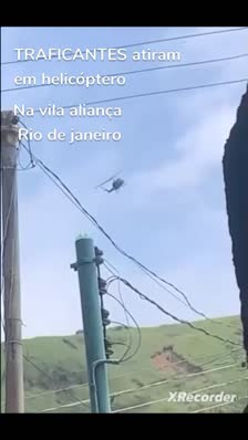 TRAFICANTES atiram em helicóptero  Na vila aliança
 Rio de janeiro 